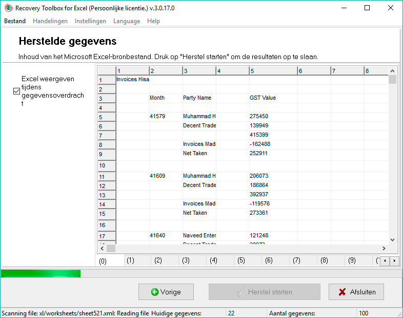microsoft excel reparatieprogramma