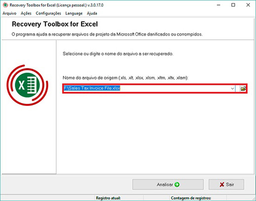como recuperar arquivo danificado do excel
